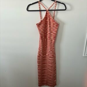Dress. Woman size Large. Midi with slit.